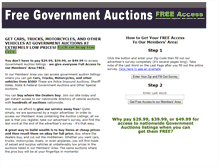 Tablet Screenshot of governmentauctionsfree.com